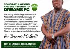 Bafra extends goodwill message to Dreams Football Club