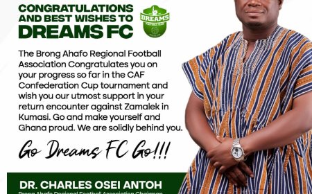 Bafra extends goodwill message to Dreams Football Club